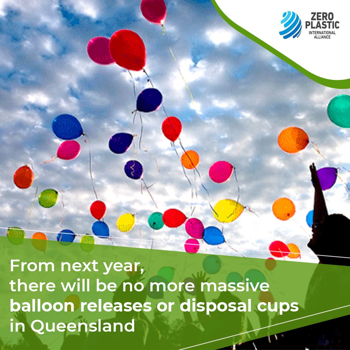 From next year, there will be no more massive balloon releases or disposal cups in Queensland